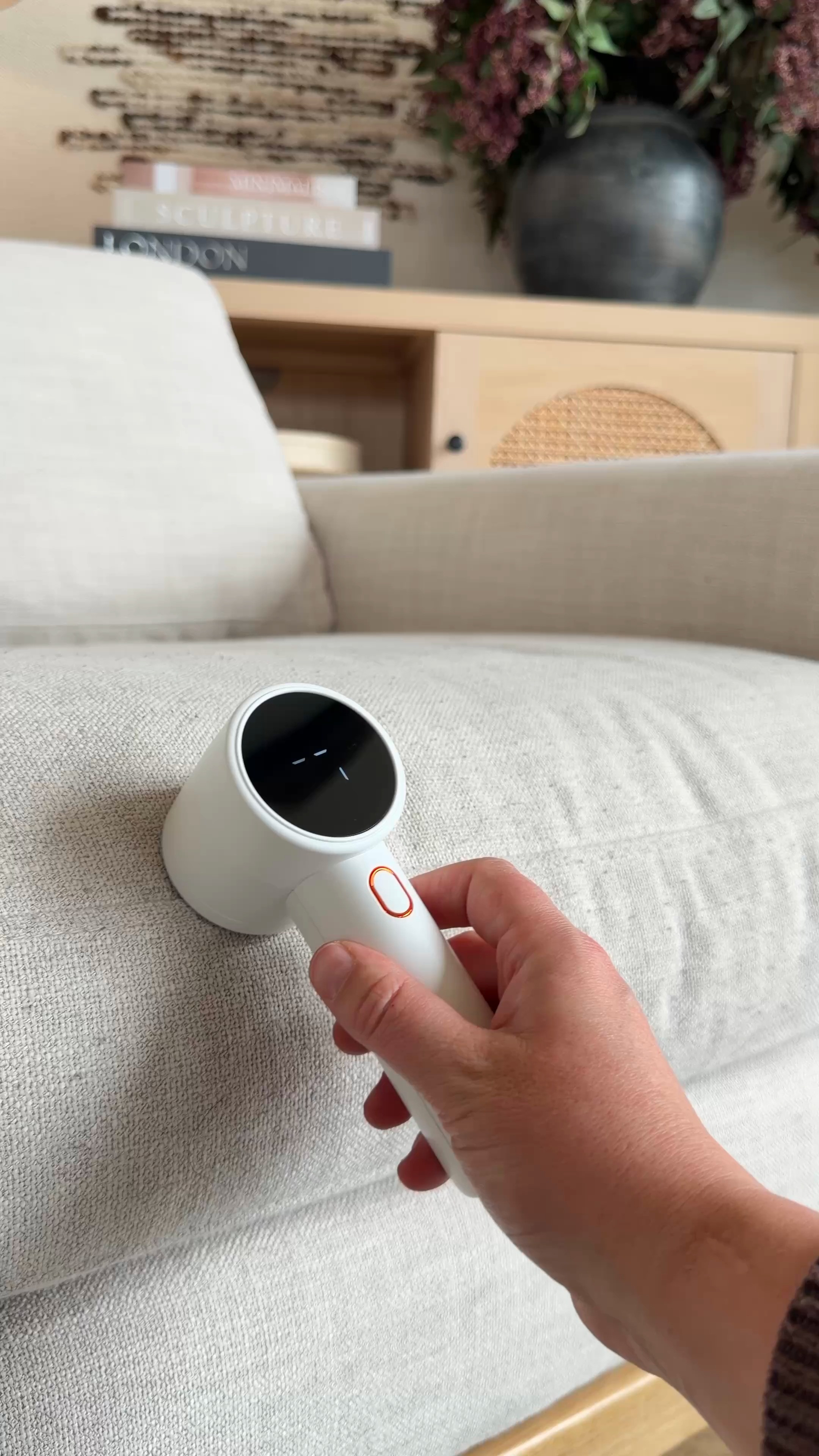 I have two kids, a dog, and way too many throw pillows... so a good lint remover gets a lot of use around here. This one actually works, takes about ten seconds, and makes clothes, furniture, and bedding look so much better.

One of those things I end up reaching for constantly. 

 #LTKmomlife #LTKvlog #LTKHome