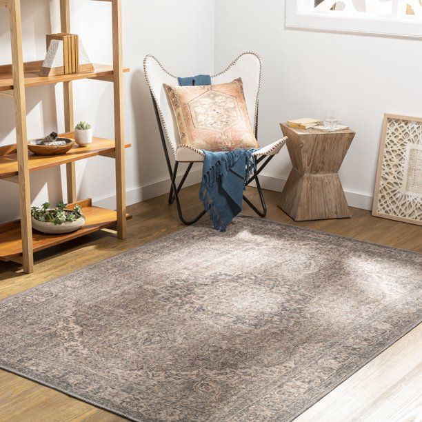 Art of Knot Cacia Brown 9 ft. 3 in. x 12 ft. Indoor Machine Washable Area Rug - Walmart.com | Walmart (US)