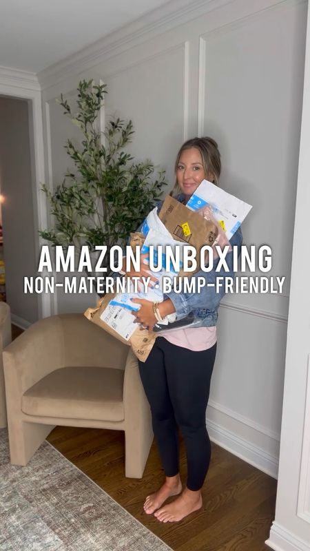 Amazon unboxing haul spring and summer bump-friendly finds! I sized up to a medium in all except the white top I have my pre-pregnancy size small! 



#LTKVideo #LTKbump #LTKfindsunder50