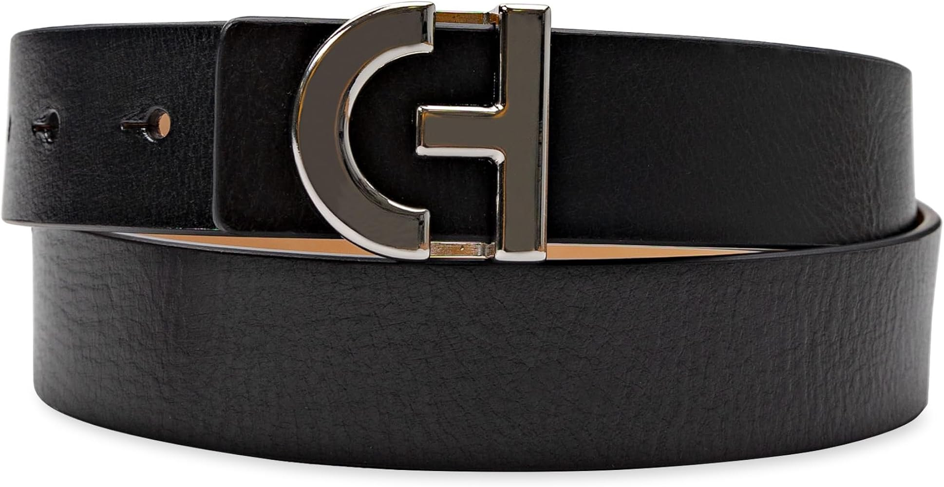 Cole Haan Women's Casual Logo Plaque Buckle Belt | Amazon (US)