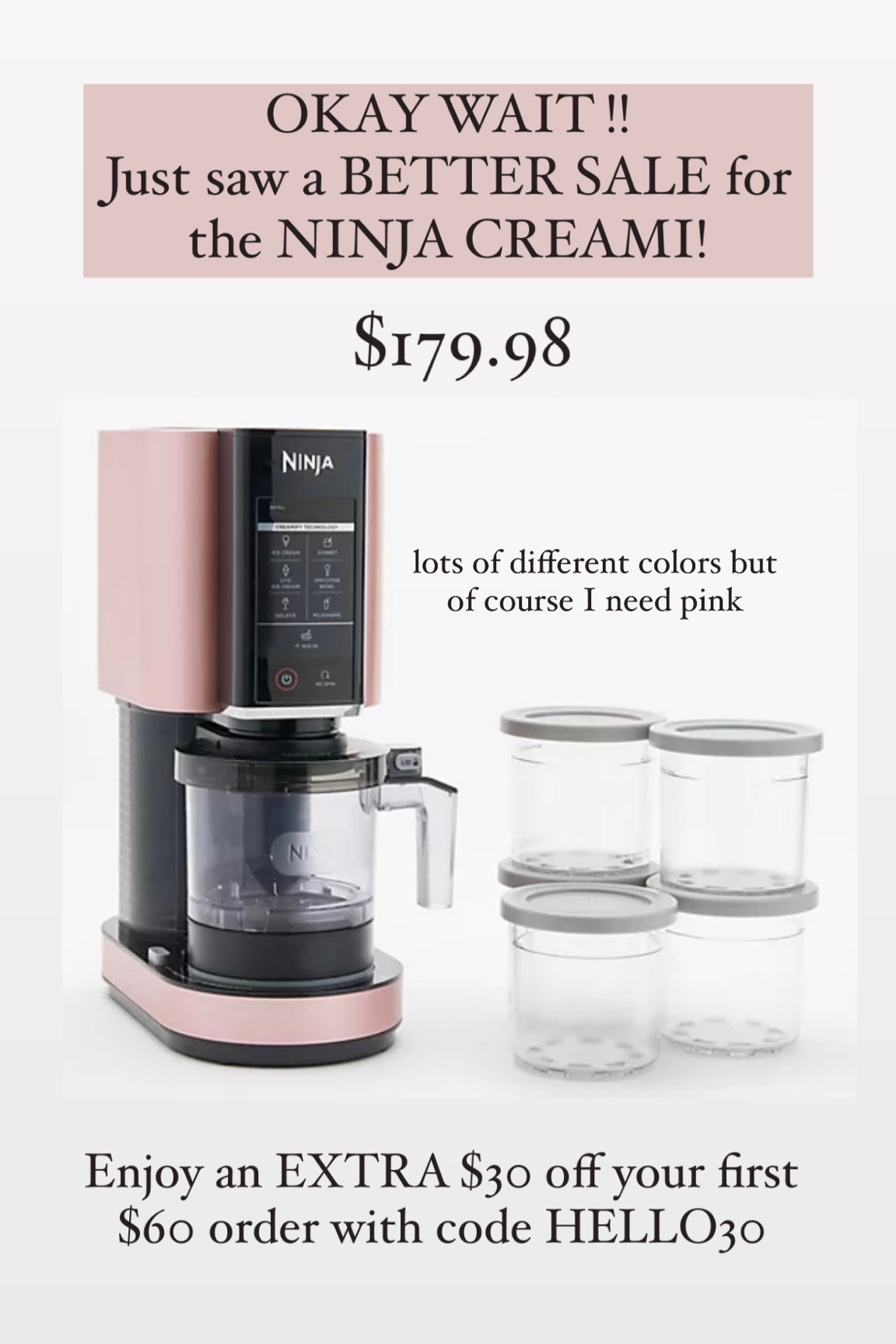 Ninja Creami on major sale! 
Ninja Creami 
Ice cream maker 



#LTKSaleAlert #LTKSummerSales #LTKHome