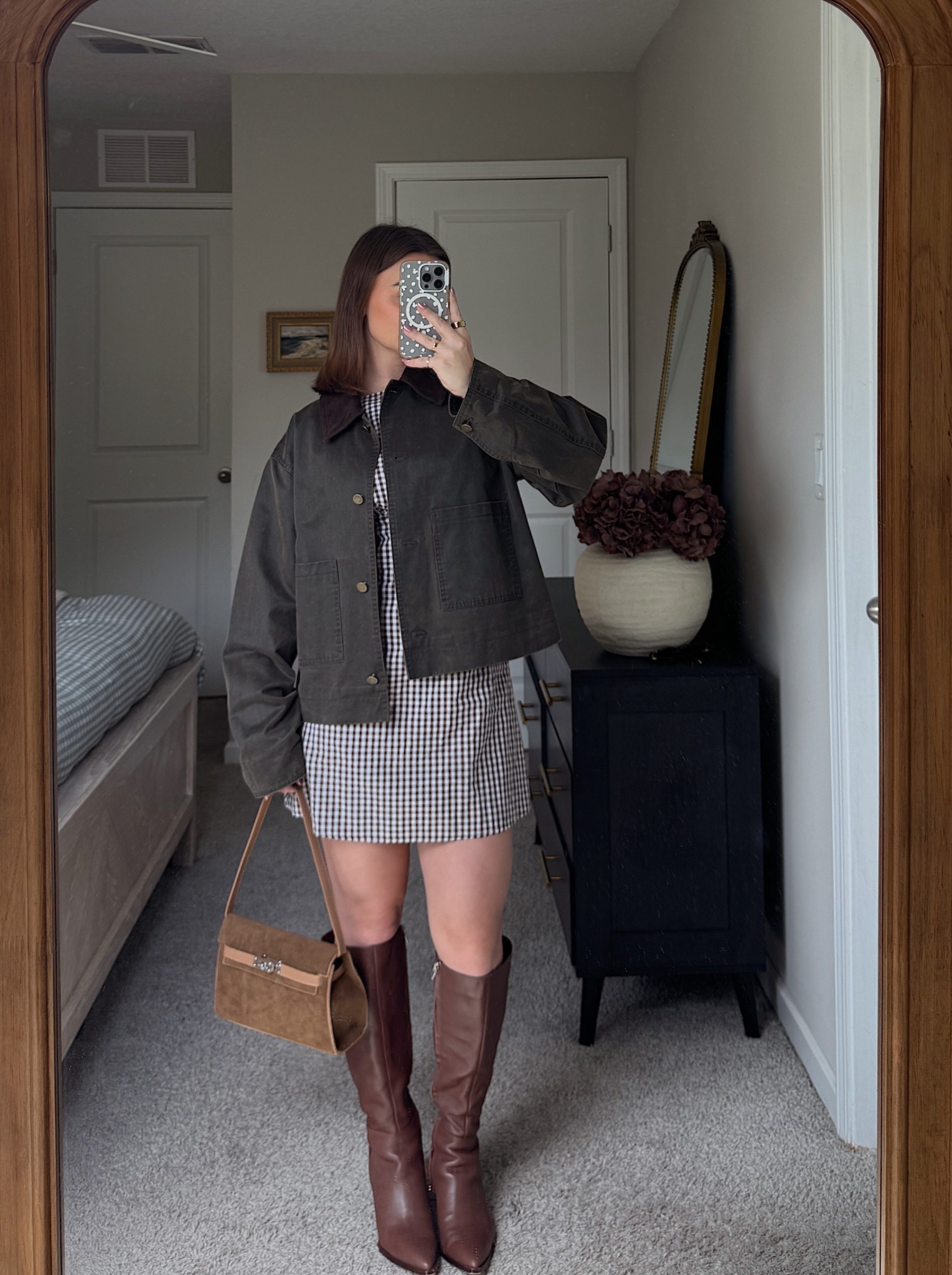Can’t link my dress bc it’s sold out but added a similar option :) 


Barn jacket, Casual fall outfit, early fall outfit, autumn outfit inspo, aesthetic style, Pinterest girl, styling, autumn pinterest inspired style, casual outfits, everyday style, outfit styling

#barnjacket #earlyfallstyle #casualfalloutfit #falloutfitinspo #ootdfall #fallstyle2025 #everydayoutfit #realoutfits #ootdreel #fallwardrobe