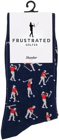 Shanker Golf Socks - Funny Angry Golfer Socks - Funny Golf Gift for Men - 1 Pair per Pack - Size ... | Amazon (US)
