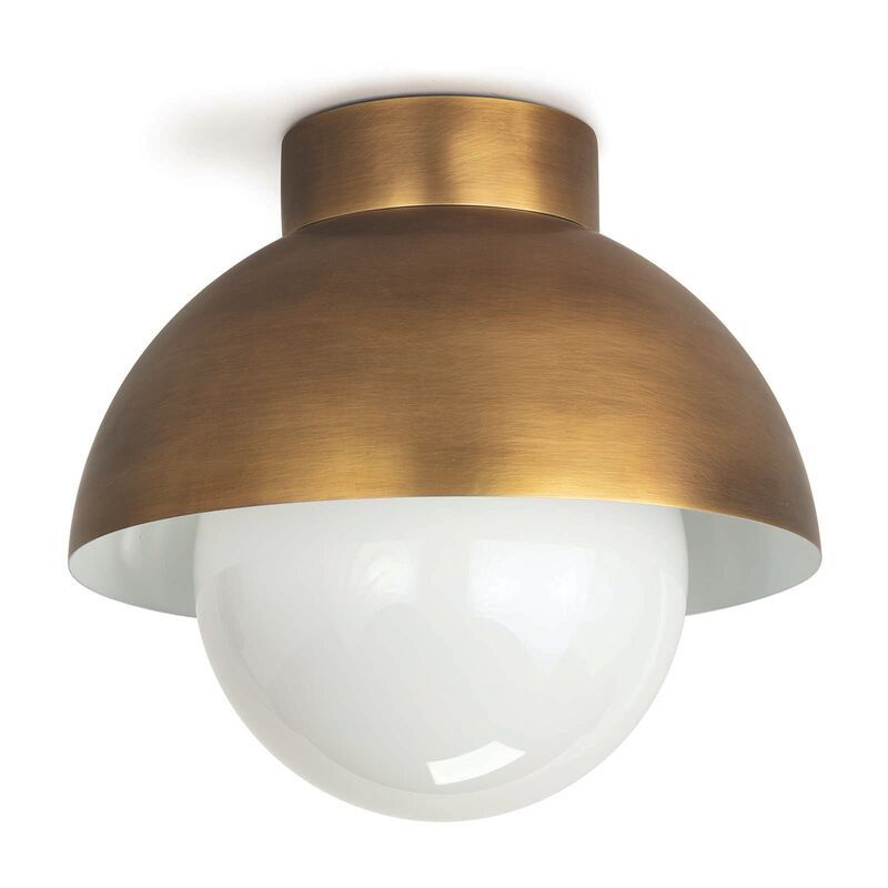 Montreux Flush Mount, Natural Brass | One Kings Lane