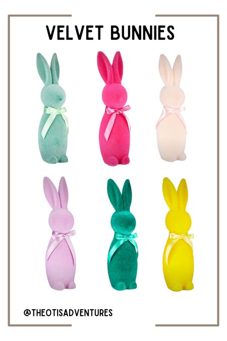 Velvet bunnies for Easter decor! 

#LTKSeasonal #LTKFind #LTKhome