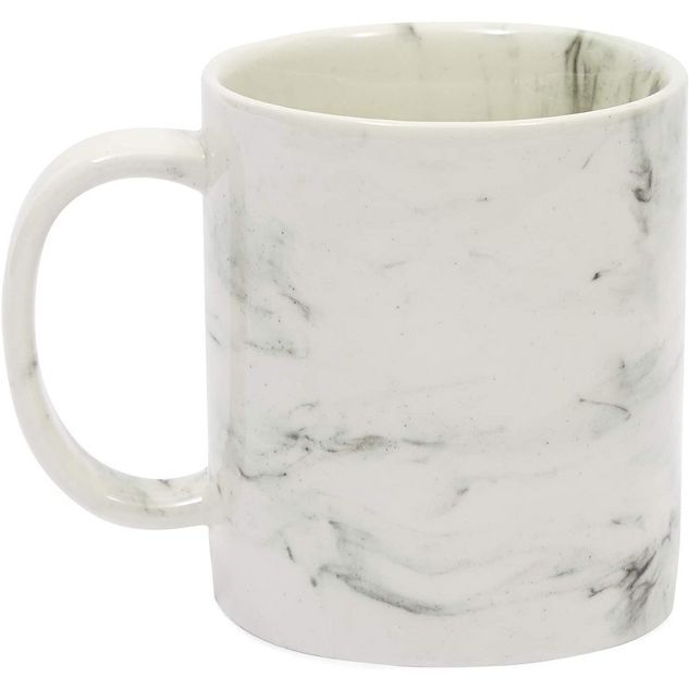Farmlyn Creek White Marble Ceramic Coffee Mug, Letter C Monogrammed Gift (11 oz) | Target