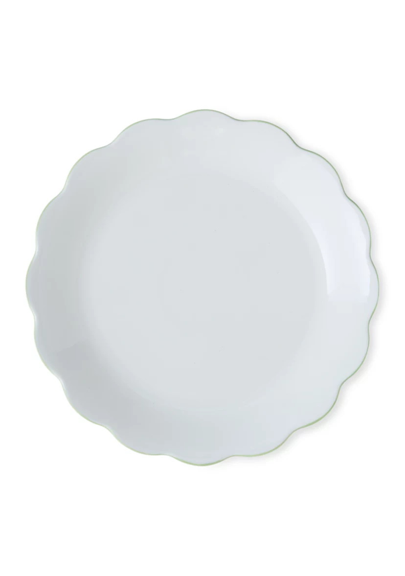 Green Rim Scallop Salad Plate | Belk