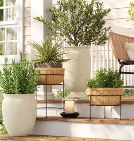 On SALE! Love these modern planters from Target. I have the glass hurricanes and love that they’re heavy enough to stay outdoors! 



#LTKSeasonal #LTKhome #LTKsalealert