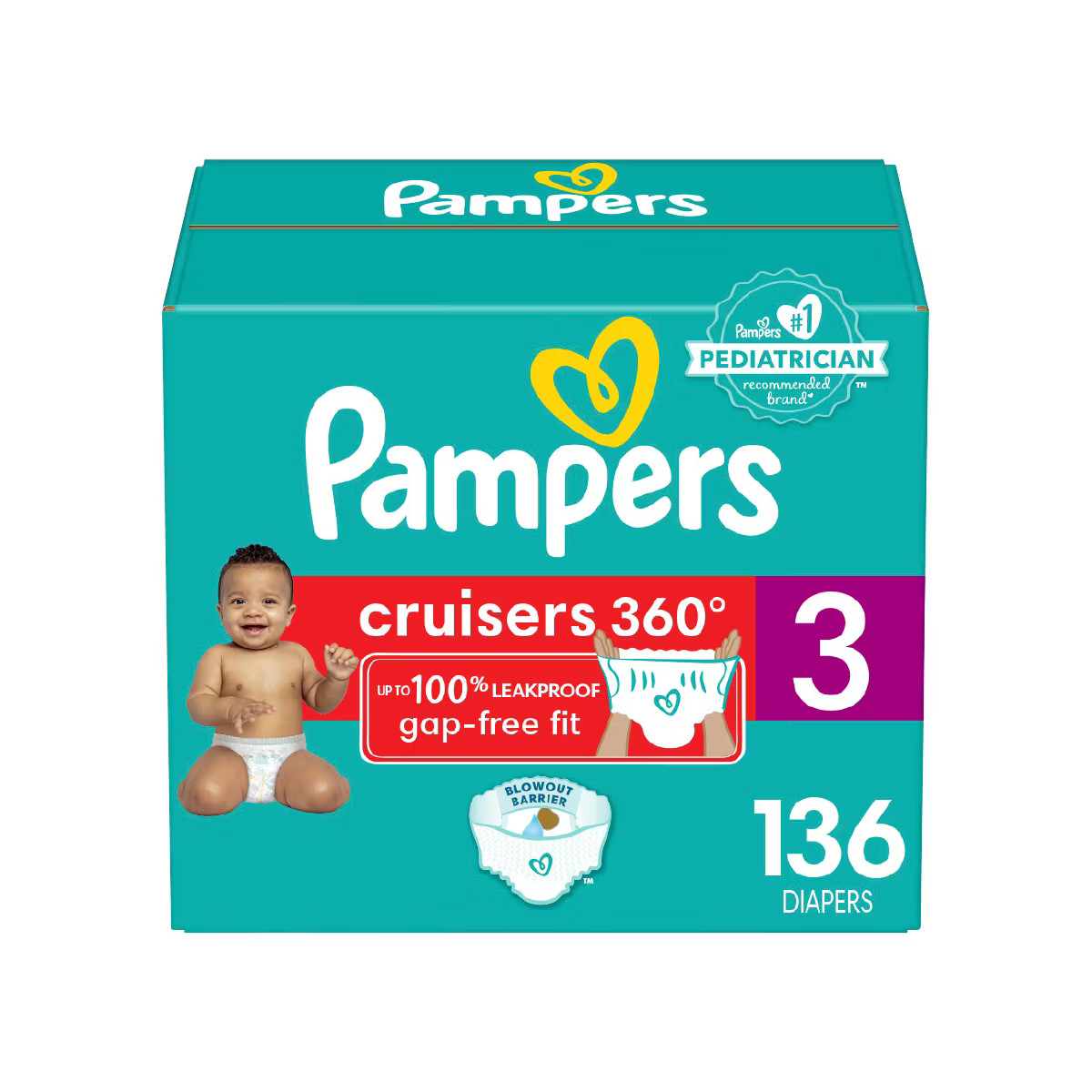 Pampers Cruisers 360 Diapers - (Select Size and Count) | Target