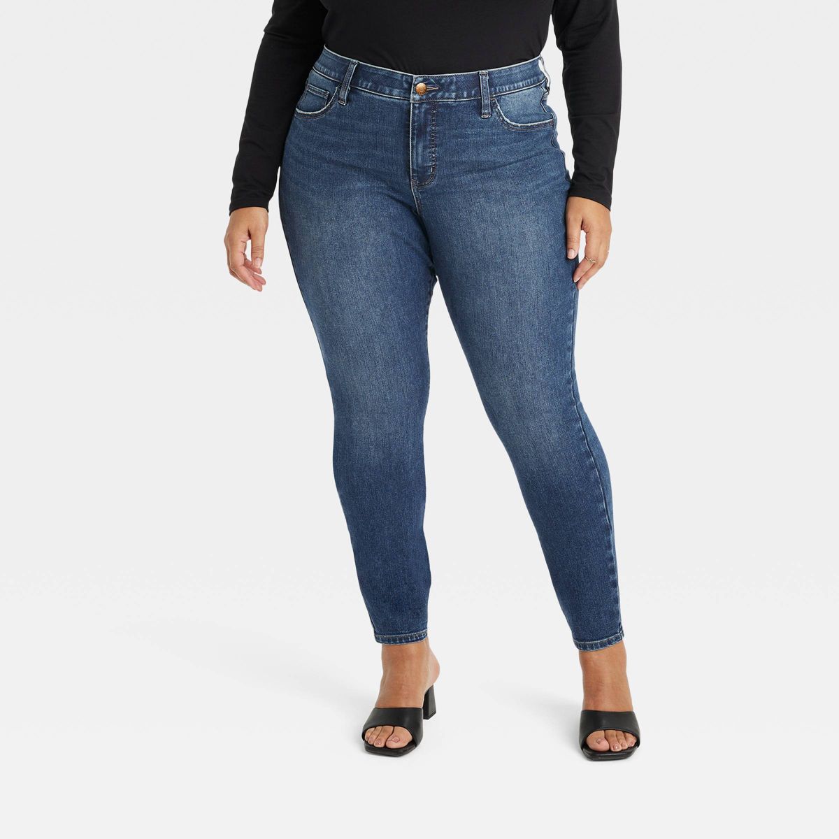 Women's Mid-Rise Skinny Jeans - Ava & Viv™ | Target