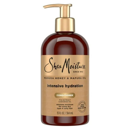 SheaMoisture Intensive Hydration Conditioner for Dry, Damaged Hair Manuka Honey and Mafura Oil Deep Moisturizing Conditioner, 13 fl oz | Walmart (US)