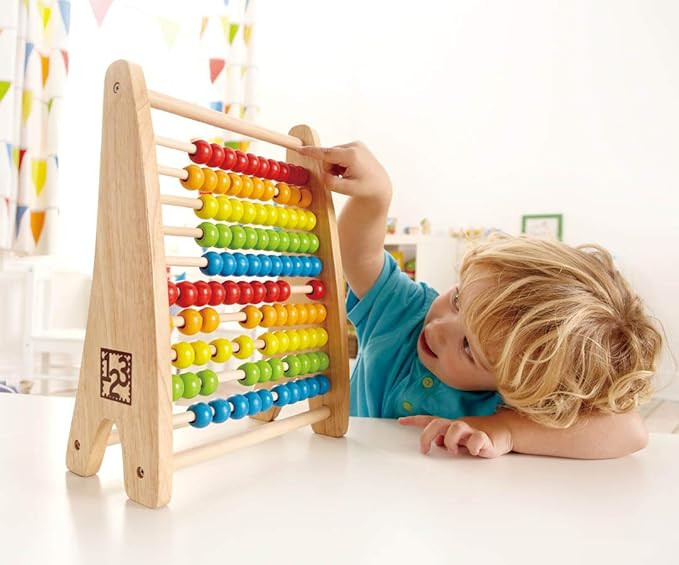Hape Rainbow Wooden Counting Bead Abacus | Amazon (CA)