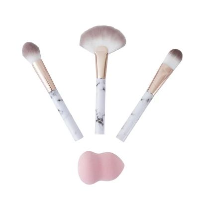 GloTech 12-Piece Makeup Brush Glow Set for Eyes and Face, Marble | Sam's Club