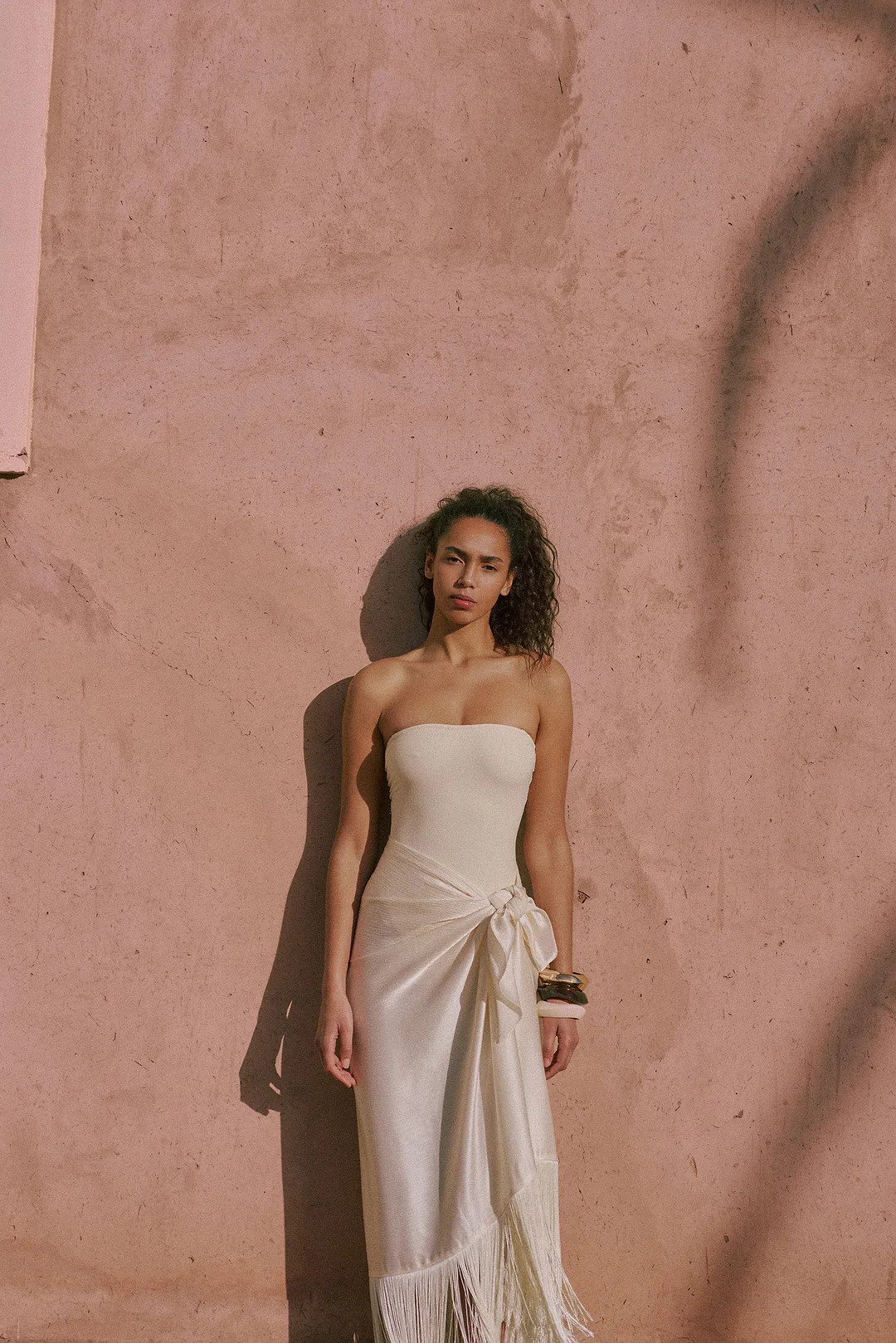 Fringe Sarong (Cream) | SAME