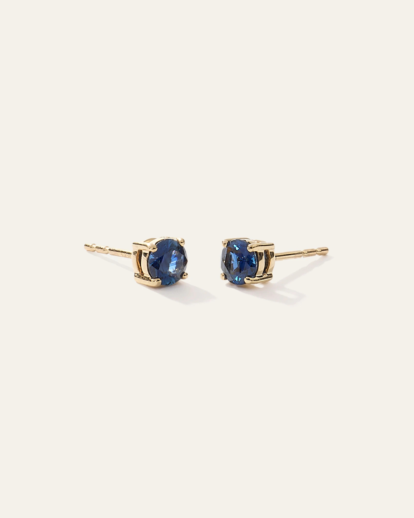 Quince | Women's 14K Gold Gemstone Solitaire Studs in Emerald | Quince