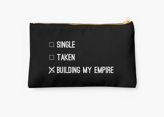 Single Taken Building My Empire Makeup Bag | Etsy (US)