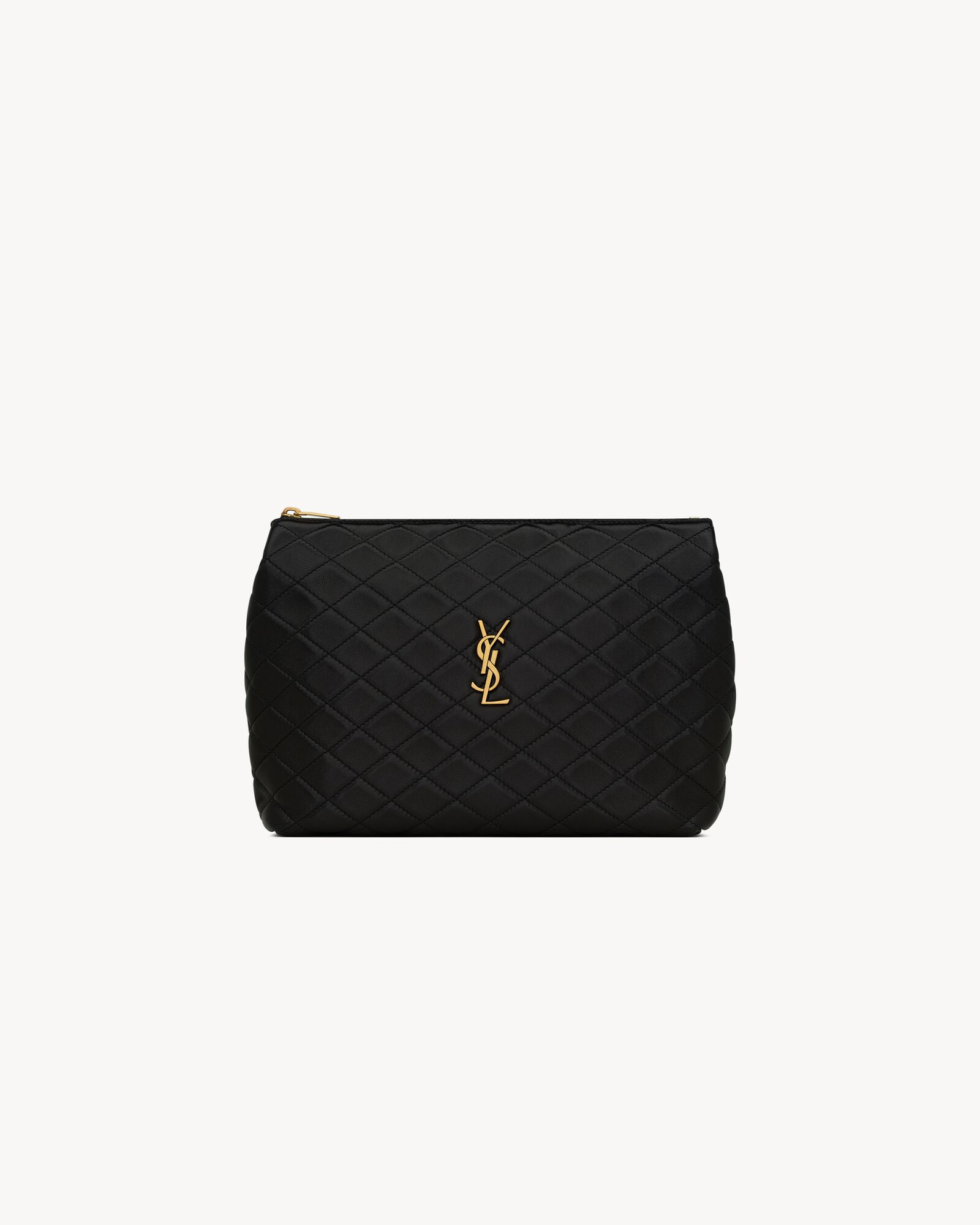 gaby cosmetic pouch in quilted leather | Saint Laurent Inc. (Global)