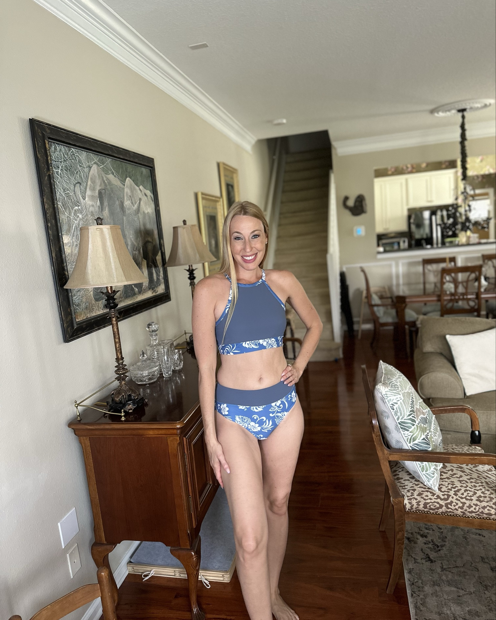 The perfect swim suit for beach sports 
💙 this swim suit is perfect for beach volleyball, paddle boarding and more 
🩵it has great coverage and lots of support 
💙wearing small in it, fits true to size and I am 5’10”

#LTKSwim #LTKFindsUnder50 #LTKSummerEdit