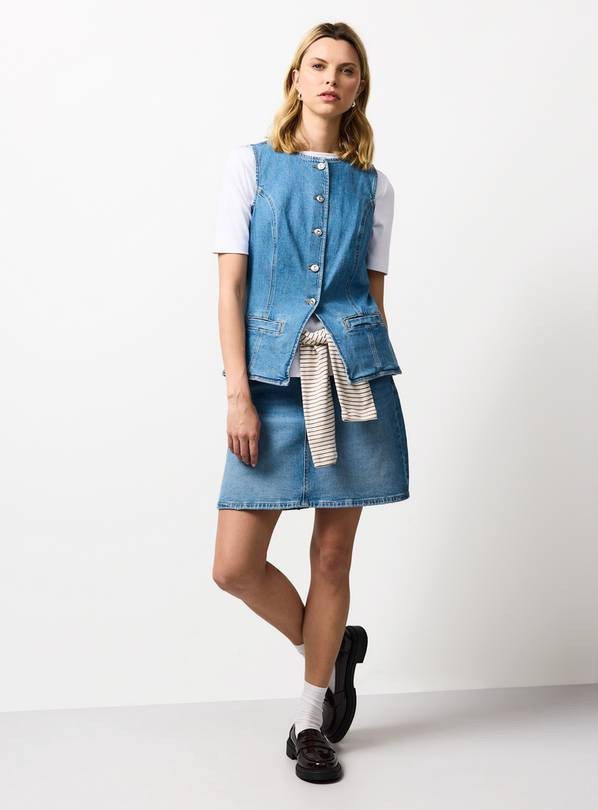 Light Denim Co-ord Waistcoat 24 | Tu Clothing