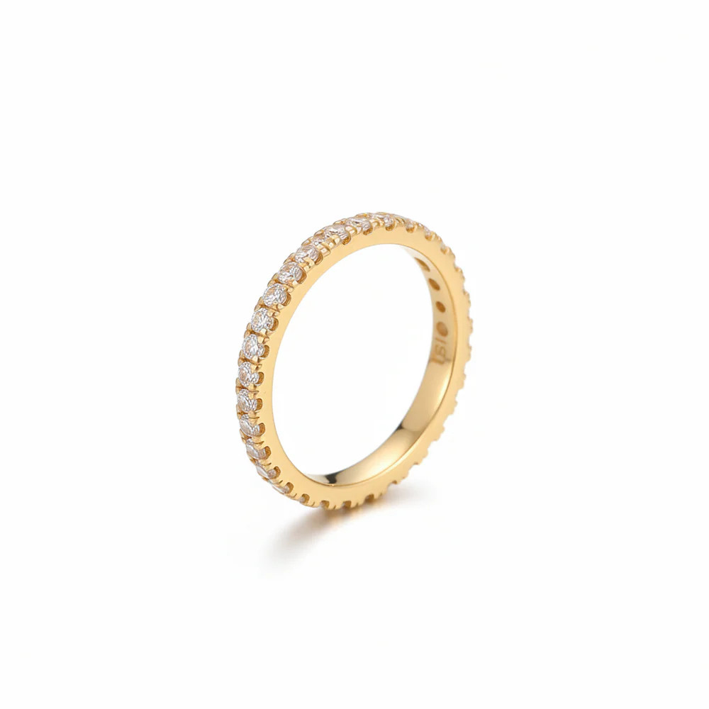 Perfect Pavé Ring | Garnished in Gold