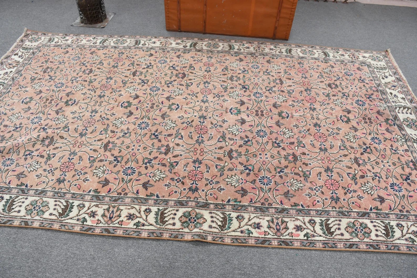 Large Rug Turkish Rug Vintage Rug Oushak Carpet 67x113 | Etsy | Etsy (US)