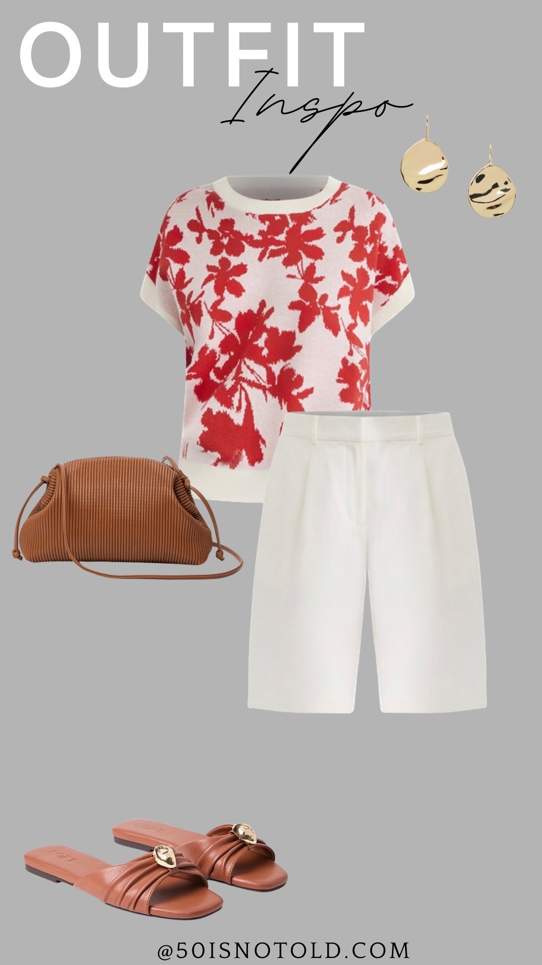 Loft outfit idea for Summer | vacation style | Bermuda shorts | Amazon finds

#LTKTravel #LTKOver40 #LTKootd
