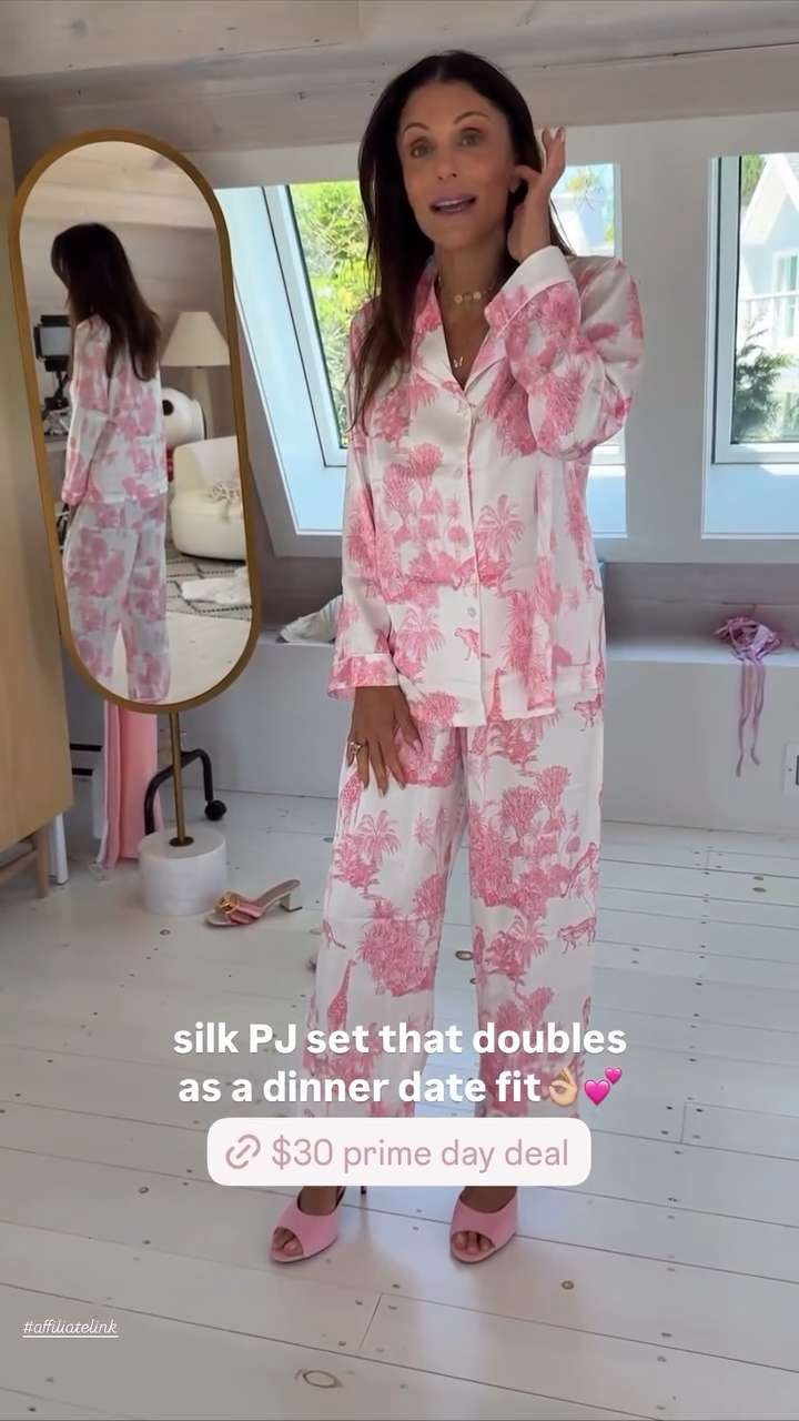 My favorite silk pj set 🩷 

 #LTKFindsUnder50 #LTKStyleTip