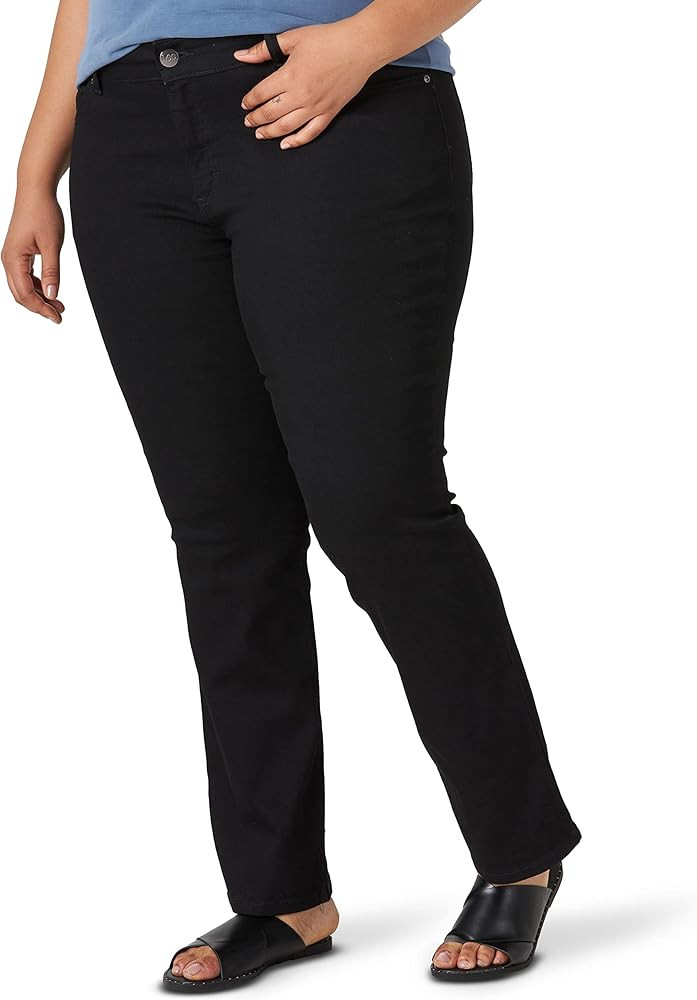 Amazon.com: Lee Women's Size Regular Fit Bootcut Jean, Black, 22 Plus Medium : Clothing, Shoes & ... | Amazon (US)