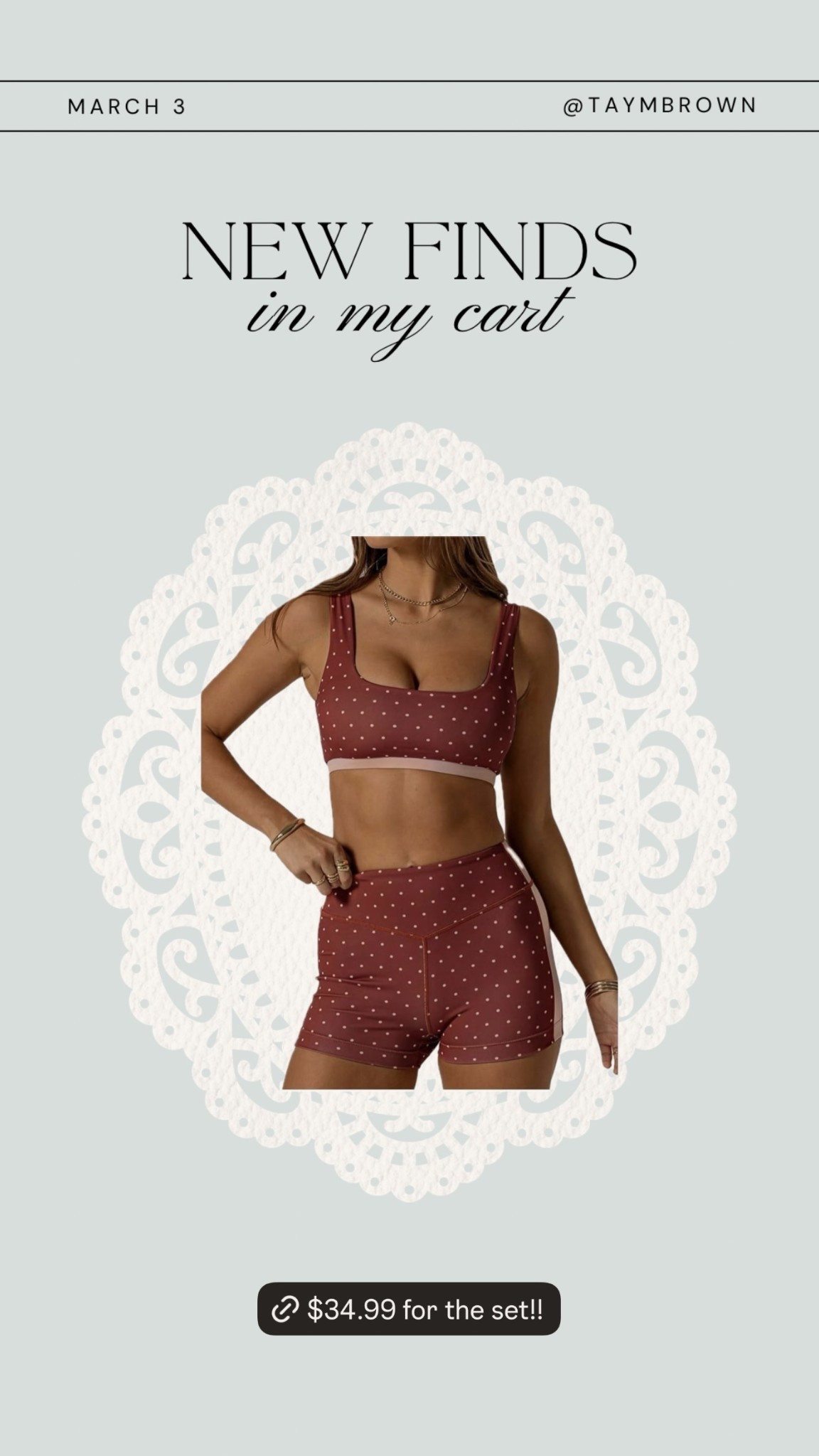 Polka dot active set are you kiddin me 😍 

#LTKSaleAlert #LTKfitnessgoals #LTKActive