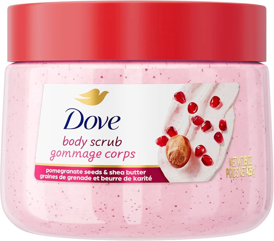 Dove Pomegranate & Shea Butter Body Scrub Exfoliates and Deeply Nourishes for Smooth, Radiant Ski... | Amazon (US)
