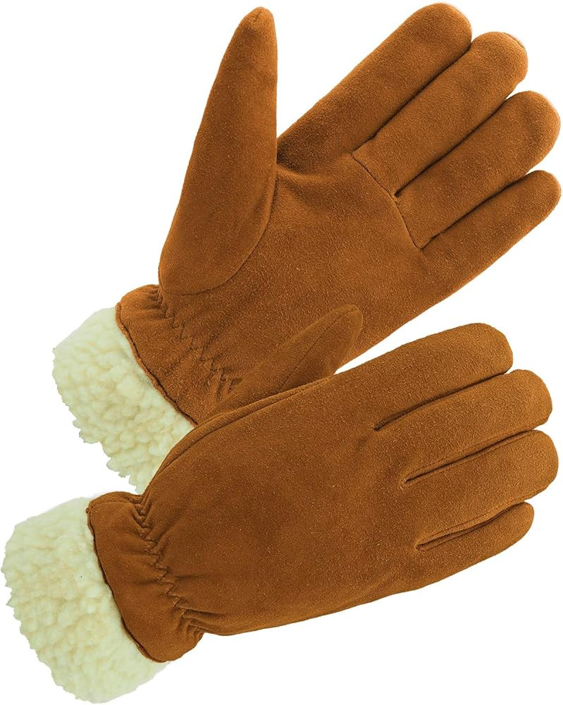 SKYDEER 3M Thinsulate Thermal Winter Work Gloves with Windproof Premium Genuine Deerskin Suede Le... | Amazon (US)