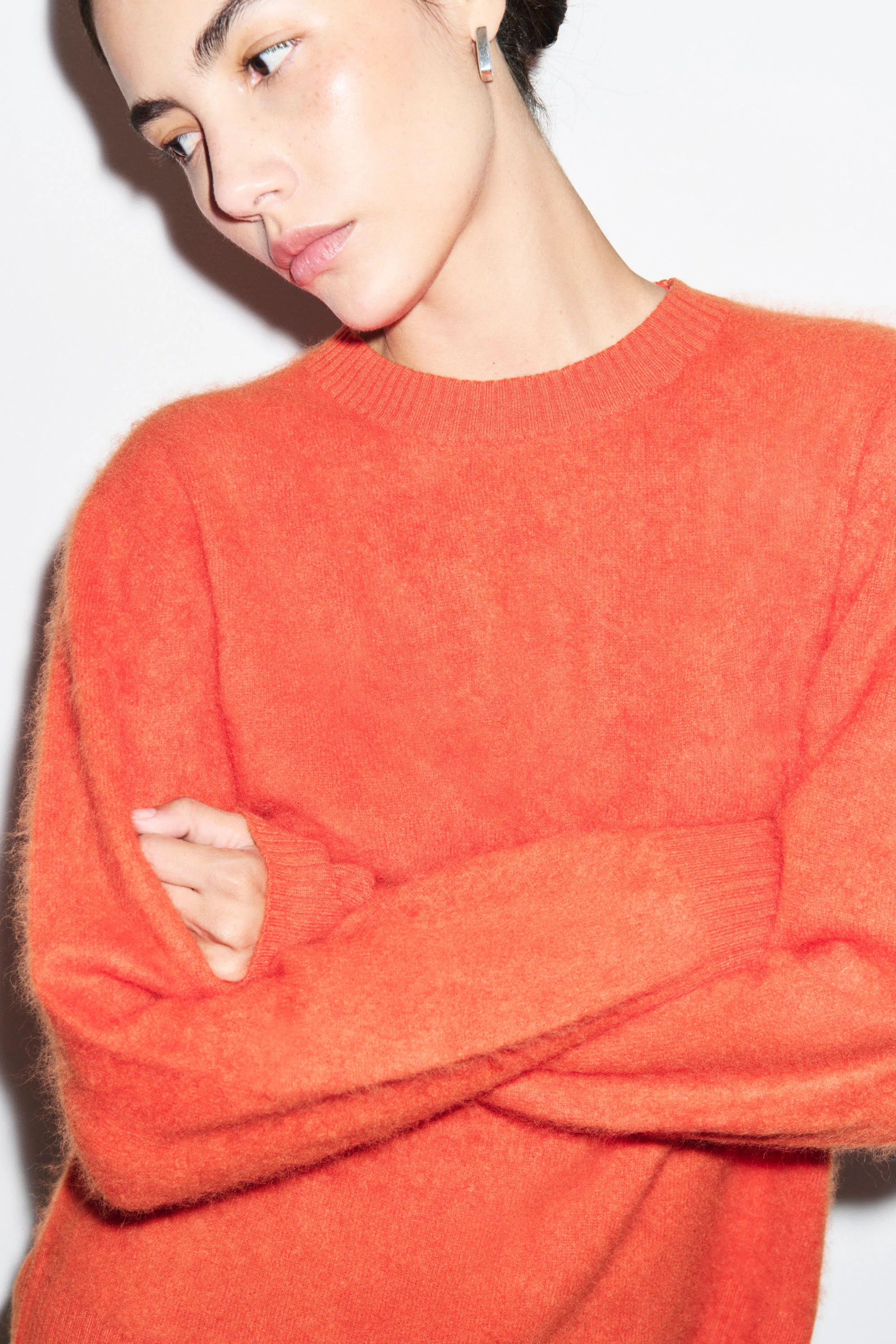 ALIGNE Dion Jumper - Brushed Wool | Orange | ALIGNE UK & EU