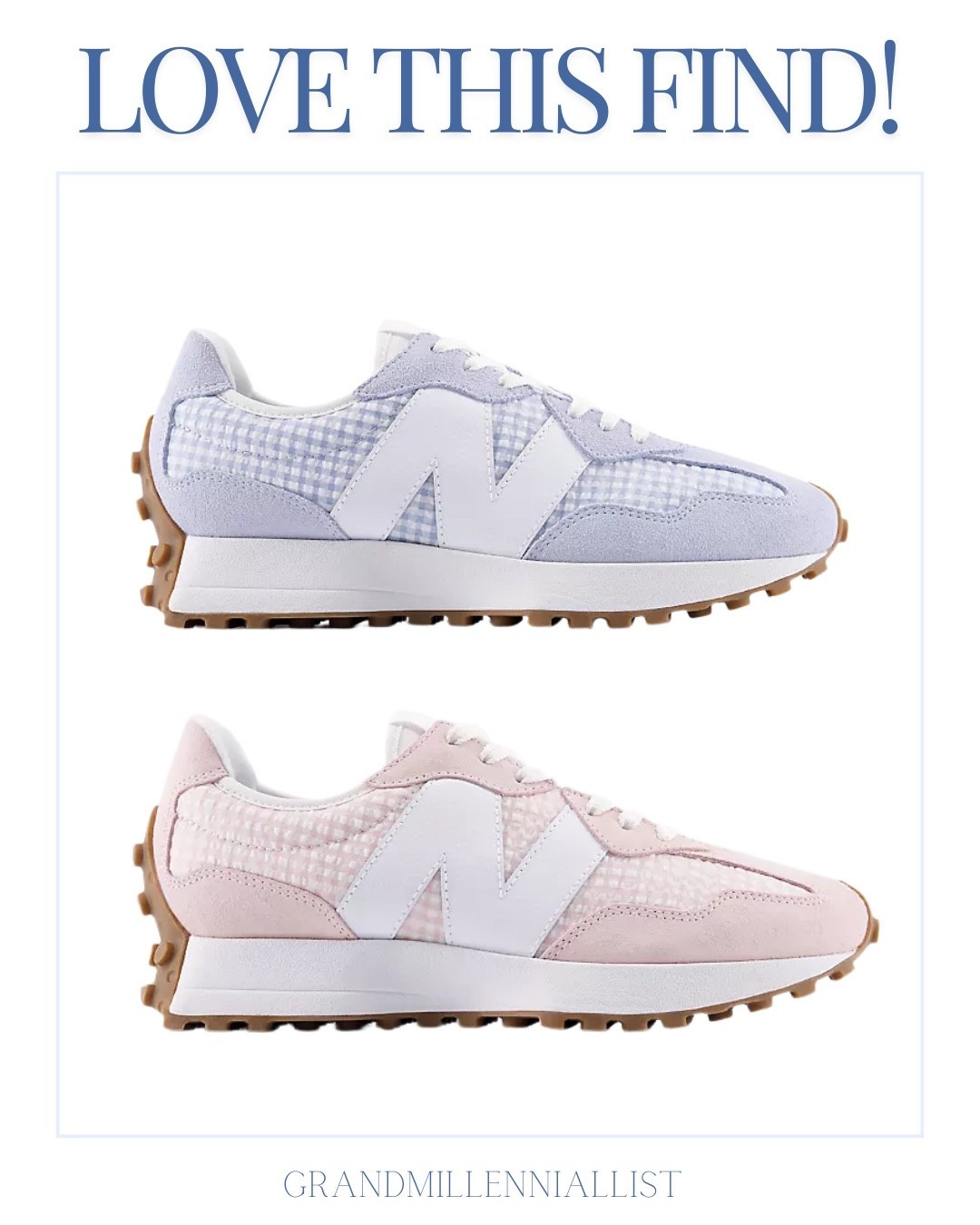 New Oxford gingham New Balance sneakers 

#LTKootd #LTKmomlife