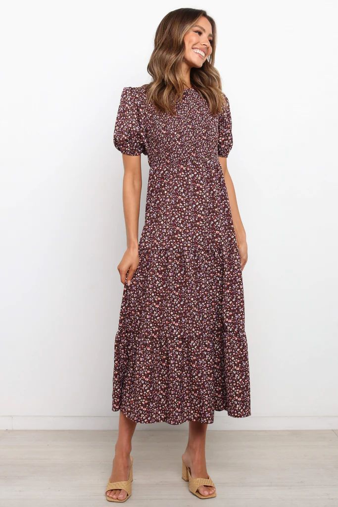 Minot Dress - Brown Floral | Petal & Pup (US)