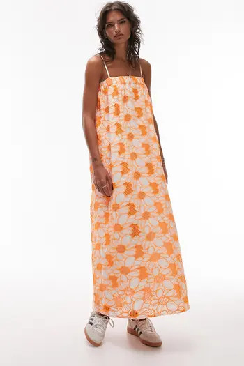 Floral Embroidered Swing Sundress | Nordstrom