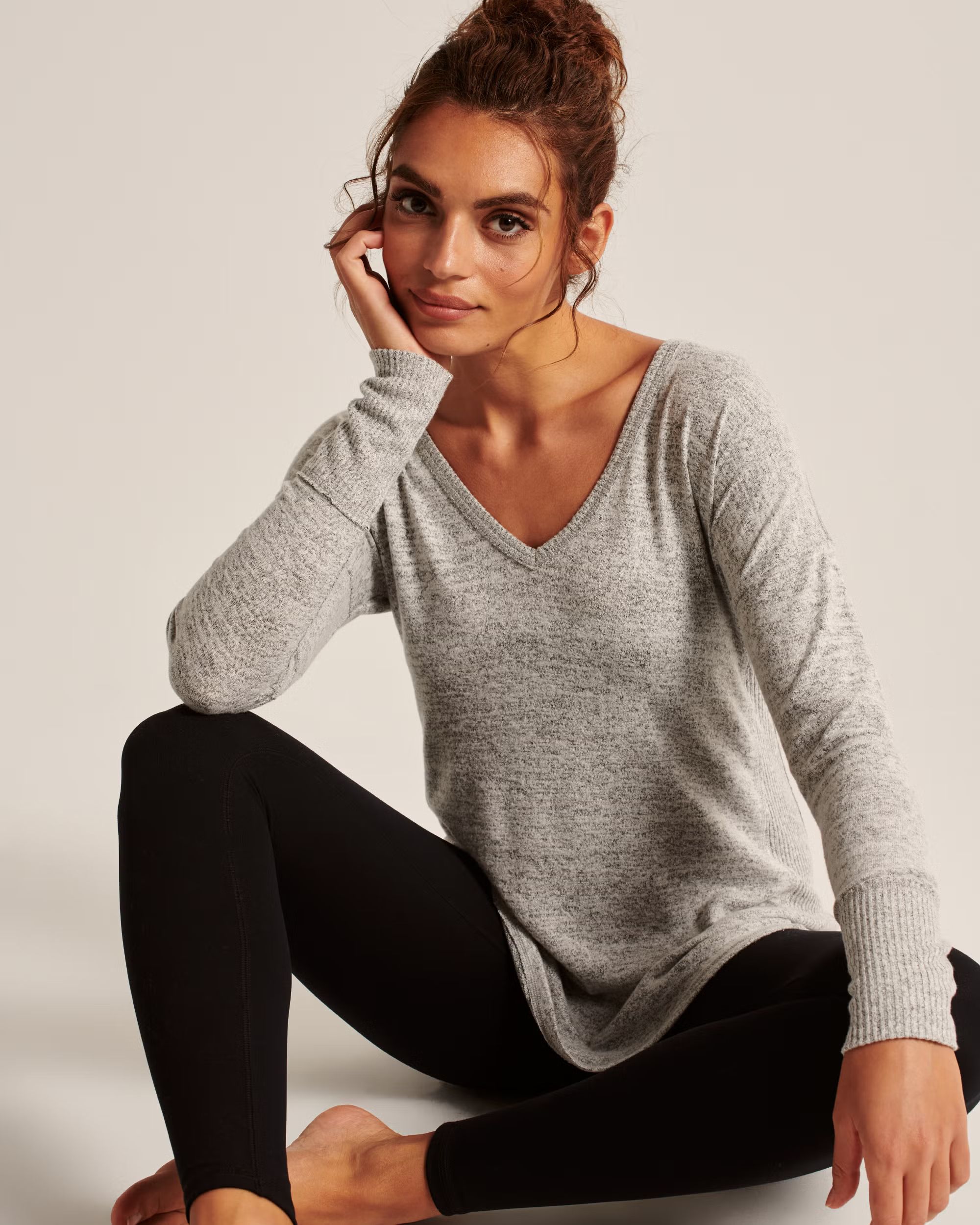 Long-Sleeve Cozy Legging Tee | Abercrombie & Fitch (US)