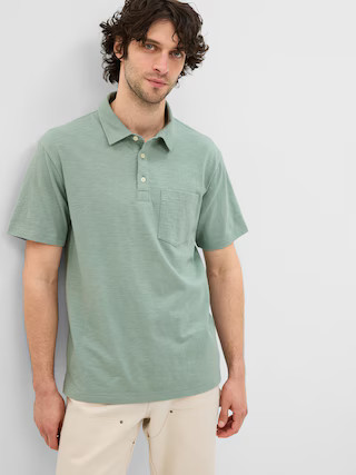 Slub Pocket Polo Shirt | Gap (US)