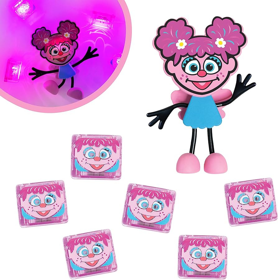 Glo Pals x Sesame Street Water-Activated Light-Up Cubes for Sensory Play (Abby Cadabby - Pink & P... | Amazon (US)