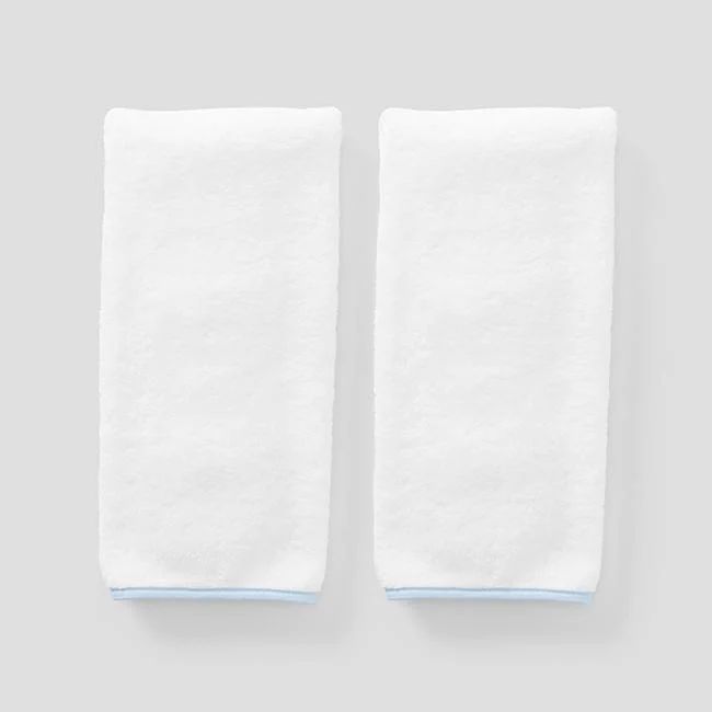 Piped Edge Hand Towels (pair) | Weezie Towels