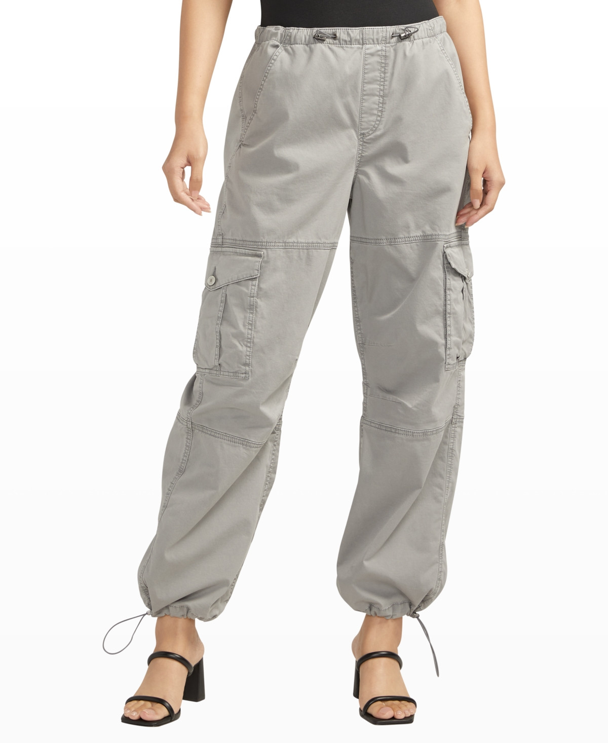 Silver Jeans Co. Women's Parachute Cargo Pants - Cement | Macy's