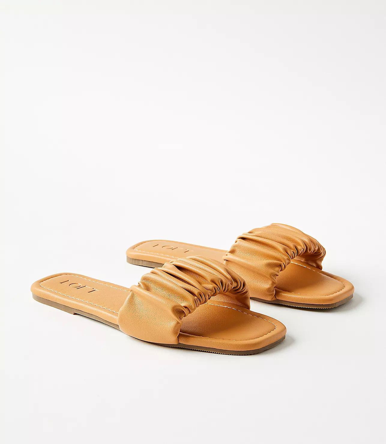Cinched Slide Sandals | LOFT