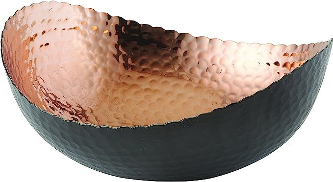Elegance Eclipse Bowl, 8.25" x 7.5", Black/Copper | Amazon (US)