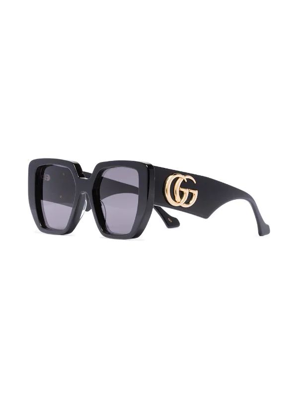 Double G oversize-frame sunglasses | Farfetch (US)