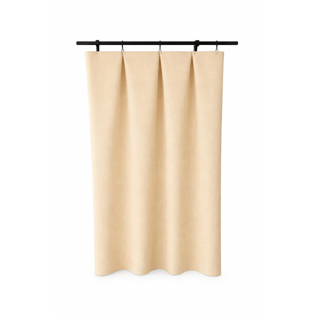 Light Beige Coconut Milk Cotton Curtains | Wayfair North America