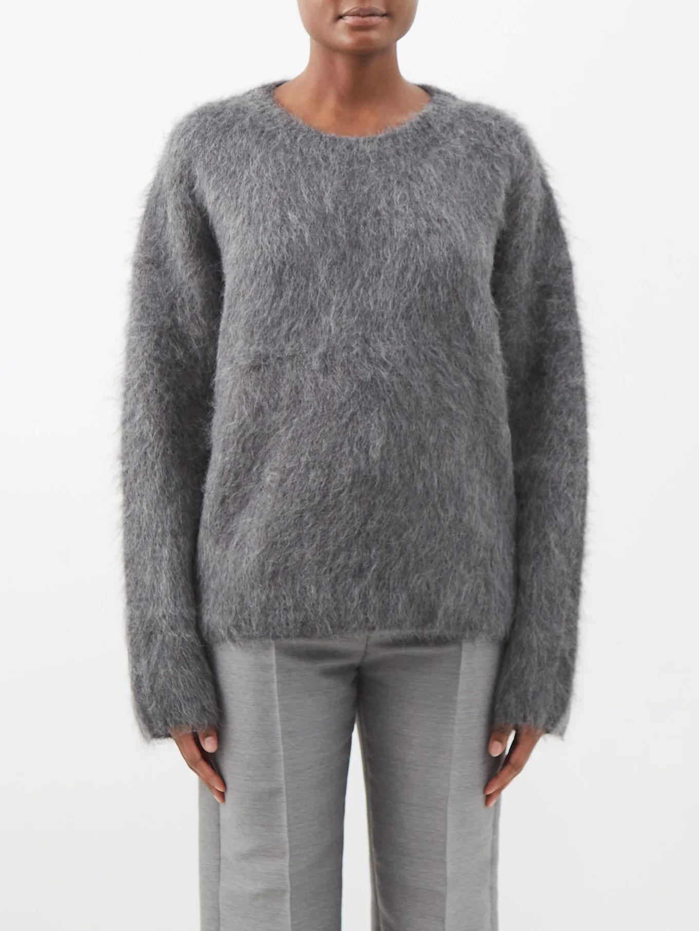 Boxy alpaca-blend sweater | Toteme | Matches (US)