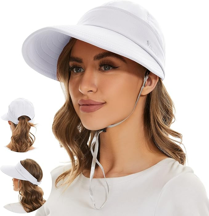 American Trends Sun Visor Hat for Women UV Protection Wide Brim 2 in 1 Zip-Off Summer Visor for G... | Amazon (US)