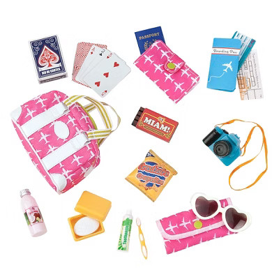 Our Generation Bon Voyage Travel Accessory Set: Doll Fits 18 Inch, Includes Play Food & Toothbrus... | Target