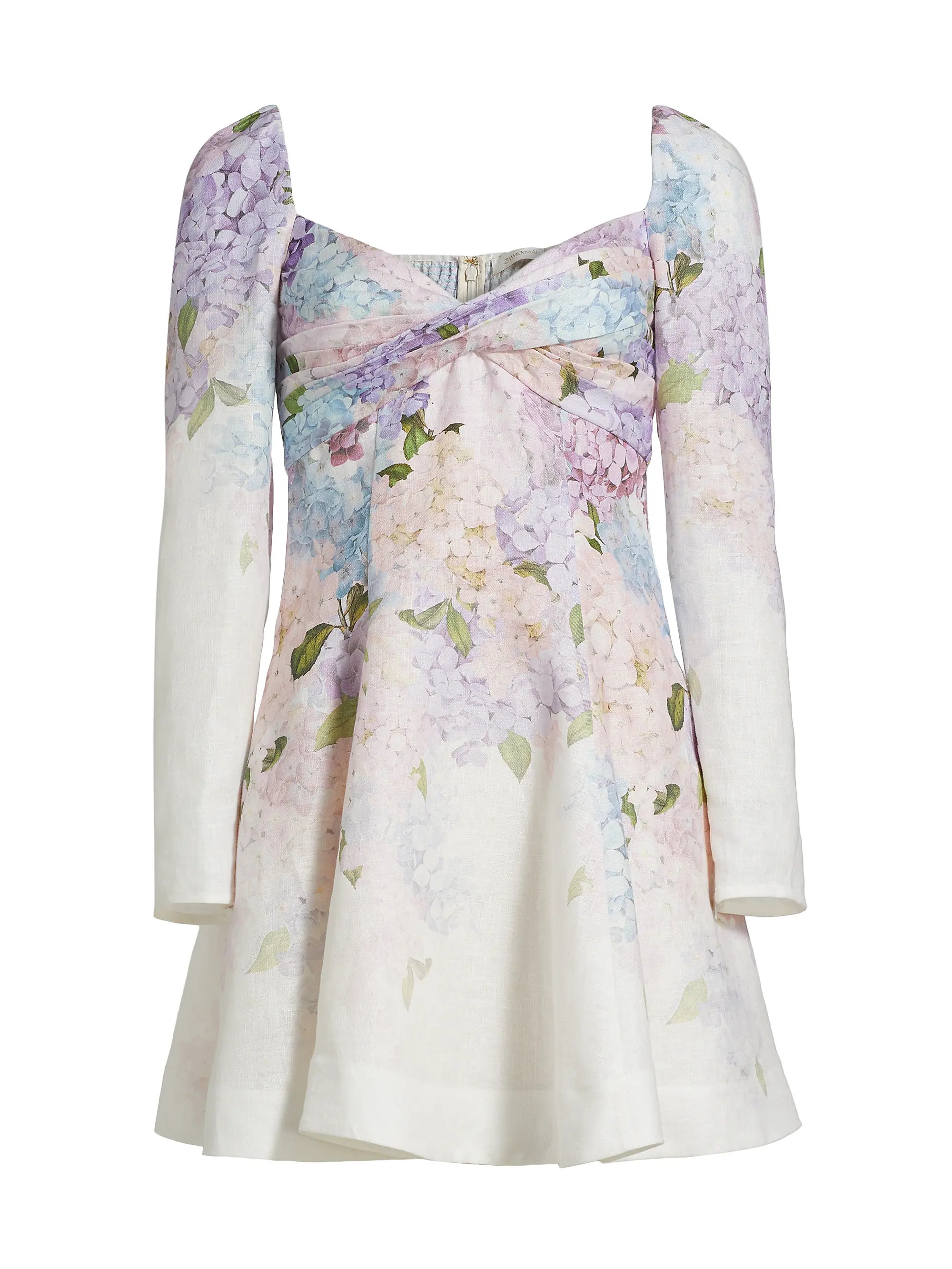 Dawning Puff-Sleeve Minidress | Saks Fifth Avenue