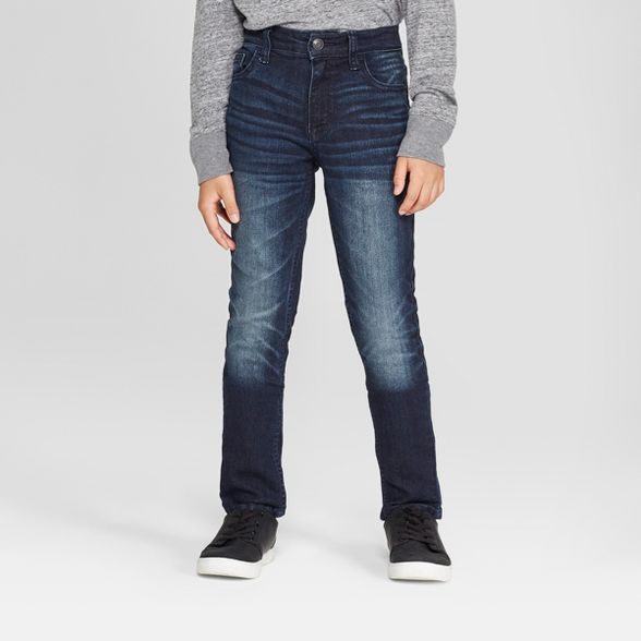 Boys' Skinny Fit Jeans - Cat & Jack™ Medium Blue | Target
