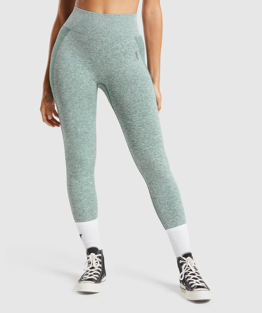 Gymshark Flex High Waisted Leggings - Dark Green Marl | Gymshark (Global)